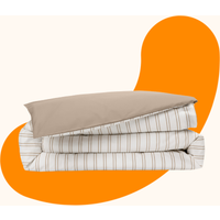 Emma Bed Linen Duvet Cover Percale 200 TC 225x220 Reversible
