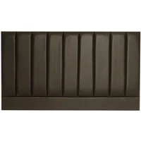 Designer Pluto Espresso Faux Leather Fabric Headboard - 6ft Super King Size