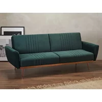LPD Nico Green Velvet Fabric Sofa Bed