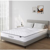 Elgin Fabric 4ft6 Bonnell Spring Mattress - White