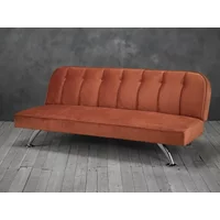 LPD Brighton Orange Fabric Sofa Bed