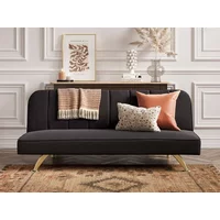 LPD Burlington Black Velvet Sofa Bed