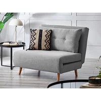 Julian Bowen Rowan Light Grey Fabric Sofa Bed