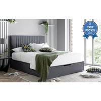 Elle Decoration Model 1 Ottoman Bed Frame, Double, Taupe