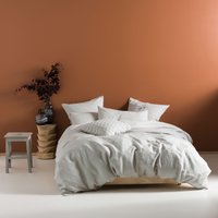 Linen House Stunning Minimalistic Nimes Duvet Cover Set - Grey - Size Single