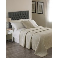 Paoletti Brooklands Bedspread Champagne - Yellow Cotton - Size 240 cm x 250 cm