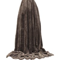 Paoletti Empress Throw - Taupe - Size 140 cm x 200 cm
