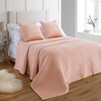 Paoletti Brooklands Bedspread - Blush Viscose - Size 265 cm x 265 cm
