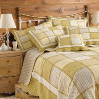 Paoletti Honeybee Bedspread - Yellow Cotton - Size 265 cm x 265 cm