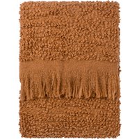 Yard Ulsmere Boucle Fringed Throw - Ginger - Size 130 cm x 180 cm