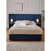 Very Home Amaya Bed With Side Tables And Mattress Options (Buy & Save!) - Blue - Fsc&Reg; Certified - Bed Frame With Memory Mattress