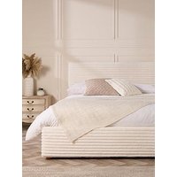 Aspire Willowford Ottoman Bed - Ivory - Double