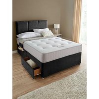 Very Home Sheridan Double Divan & Hb With 2 Drawers & Comfort Memory Mattress