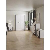 Gfw Boston 4 Piece Package - 3 Door Wardrobe, Chest Of 4 Drawers And 2 Bedside Chests