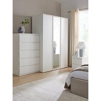 Very Home Lisson 3 Piece Package - 3 Door Wardrobe, 5 Drawer Chest And 2 Drawer Bedside Chest - Fsc&Reg; Certified
