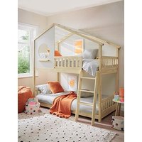 Very Home Pixie Solid Pine Bunk Bed With Mattress Options (Buy And Save!) - Bed Frame With 2 Standard Mattresses