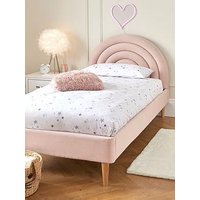 Very Home Rainbow Children'S Single Bed Frame With Mattress Options (Buy And Save!) - Pink - Fsc&Reg; Certified - Bed Frame With Premium Mattress