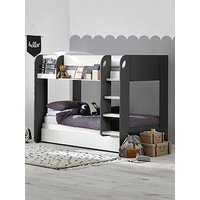 Julian Bowen Mars Bunk And Pull Out Underbed - Charcoal/White
