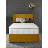Shire Beds Liberty 1000 Pocket Pillowtop Mattress And Upholstered Divan Base Bed Set (Headboard Sold Separately) - Fsc&Reg; Certified