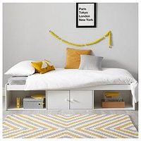 Very Home Alpha Cabin Bed With Storage And Mattress Options (Buy And Save!) - White - Cabin Bed With Standard Mattress