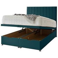 Shire Beds Liberty 1000 Pocket Memory Mattress And Upholstered Ottoman Divan Base Bed Set (Headboard Sold Separately) - Fsc&Reg; Certified