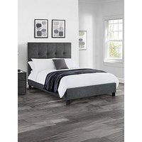 Julian Bowen Sorrento High Headboard Bed - Slate Linen