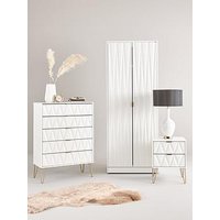 Swift Versailles Ready Assembled 3 Piece Package - 5 Drawer Chest And 2 Bedside Chests - Fsc&Reg; Certified