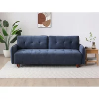Kyoto Felix Washed Olive Chenille Sofa Bed - Terracotta Chenille