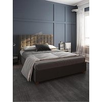 Dorel Home Emily King Linen Upholstered Bed