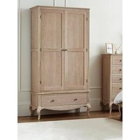 Julian Bowen Camille 2 Door, 1 Drawer Combination Wardrobe - Contains Solid Oak