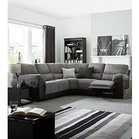 Very Home Sienna Fabric/Faux Leather High Back Recliner Corner Group Sofa - Fsc&Reg; Certified