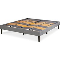 Emma Premium Signature Bed 150x200 - Dark Gray - No headboard